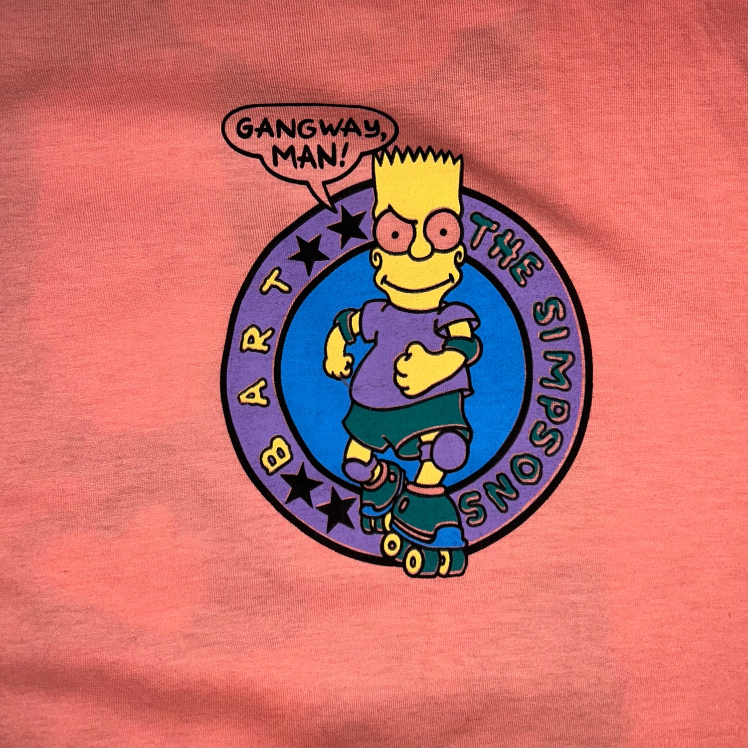 T-shirt Bart Simpson Gangway Man  (L)
