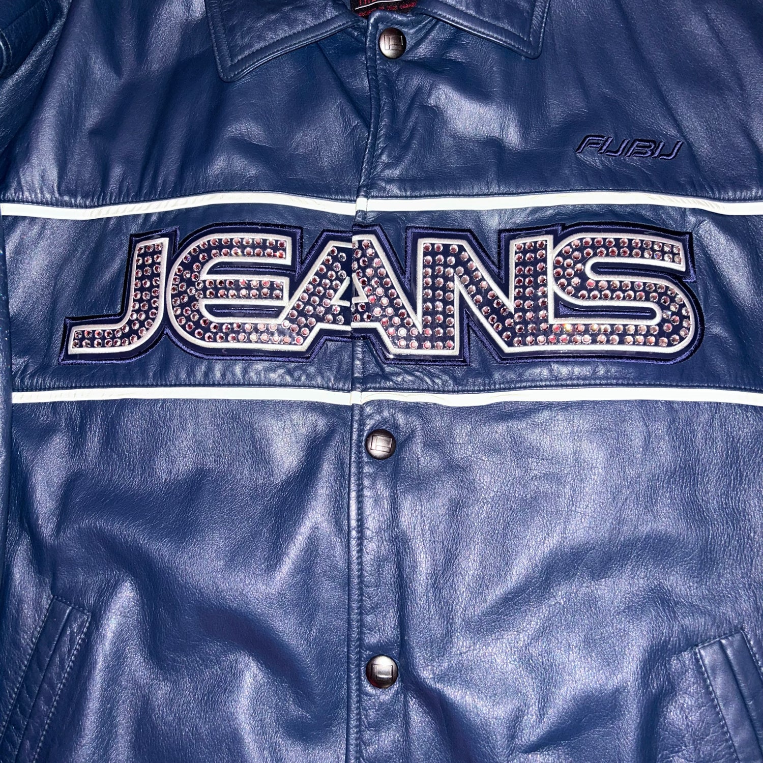 Giacca in Pelle FUBU Jeans Vintage  (XXL)