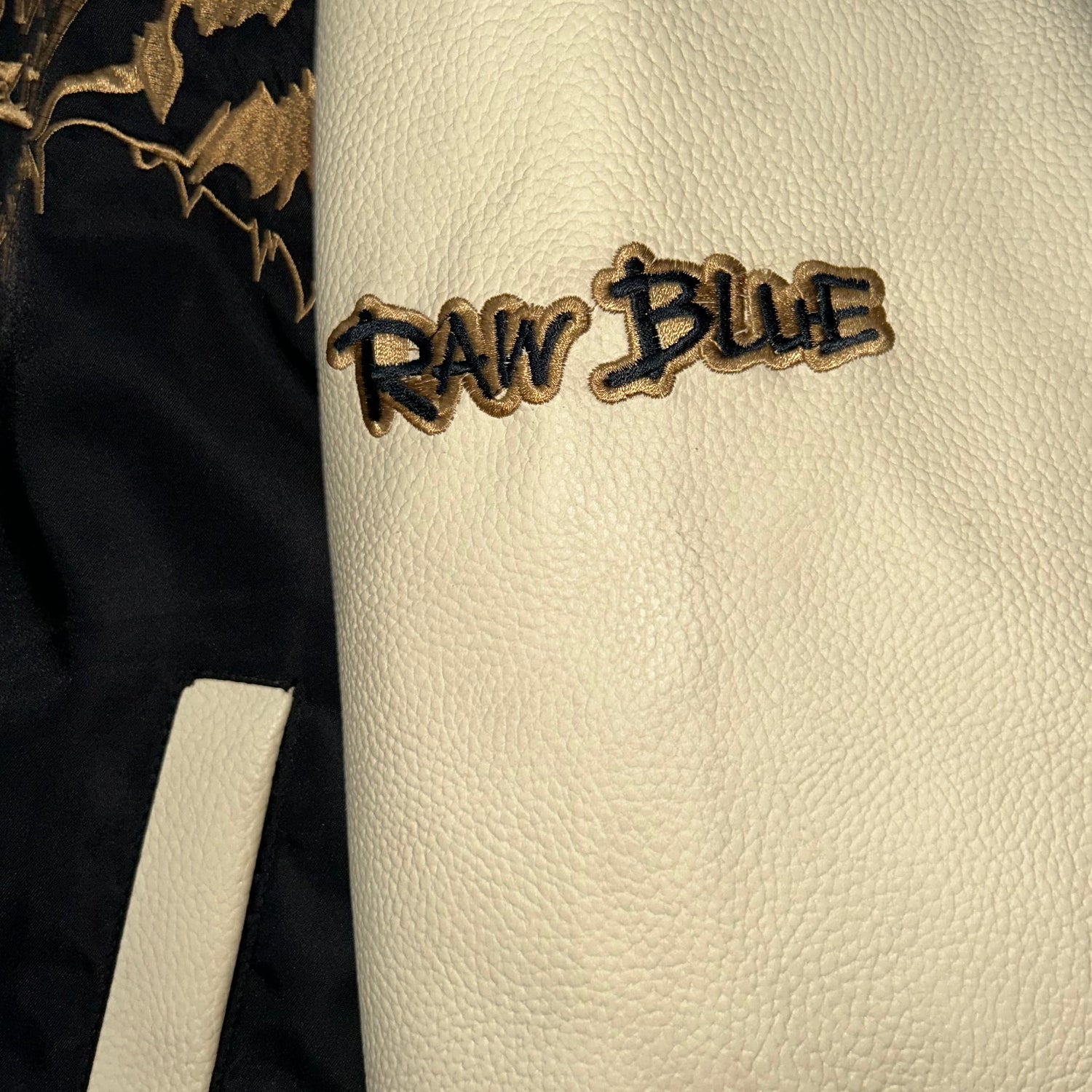 Giacca RAW BLUE con maniche in Pelle  (L)