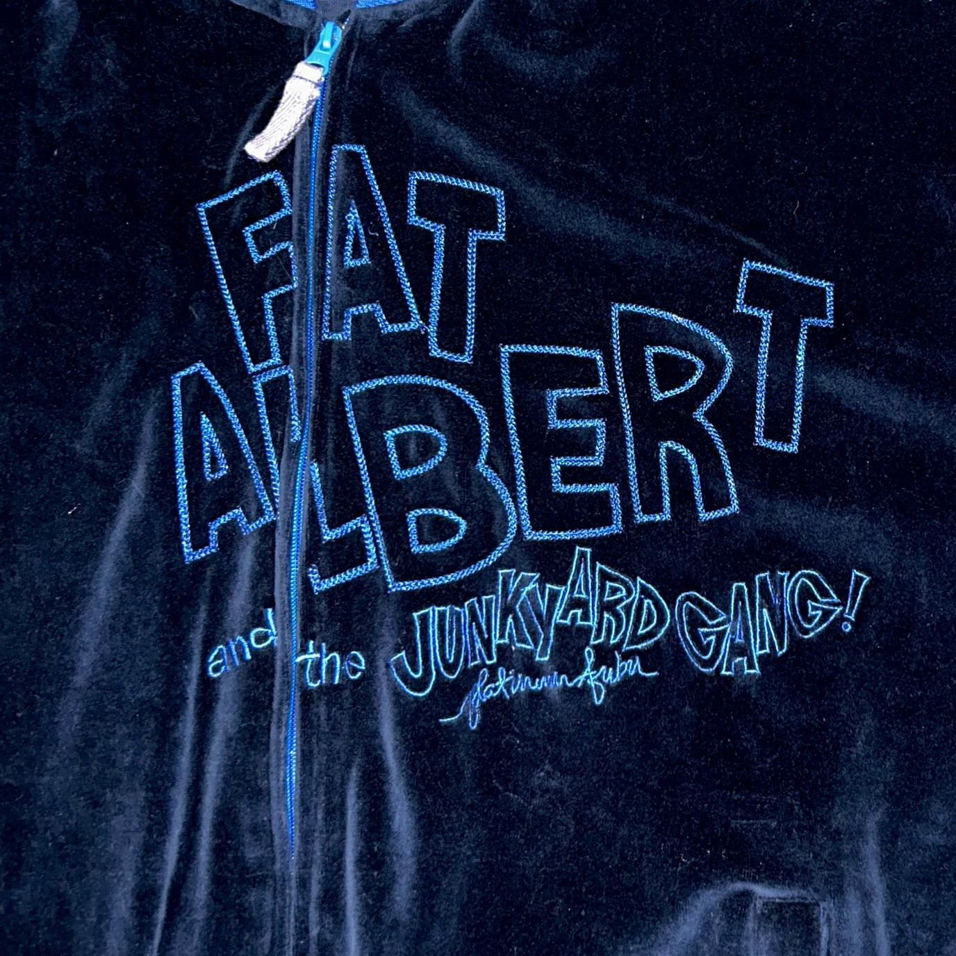 FUBU Fat Albert And Junkyard Gang Platinum Velvet Top (L)