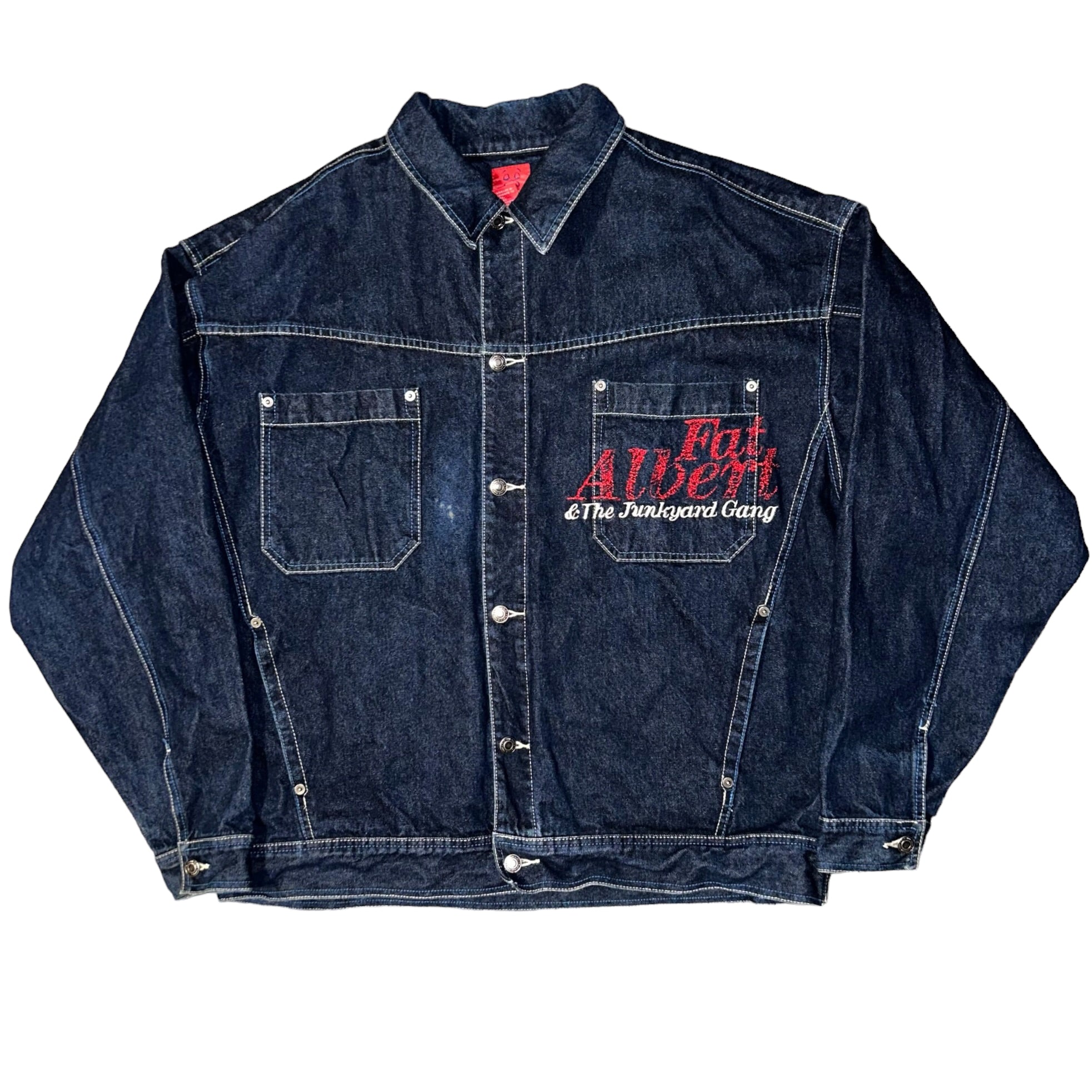FUBU Fat Albert And Junkyard Gang Vintage Platinum Denim Jacket (L)