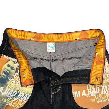 Baggy Shorts Platinum Fubu Muhammad Ali Vintage  (36 USA  XL)